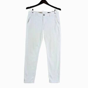 AG Adriano Goldschmied Size 26 Tristan Tailored Trouser Stretch White